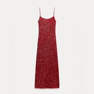 Sequin Red Dress Zara Woman (worn once)
